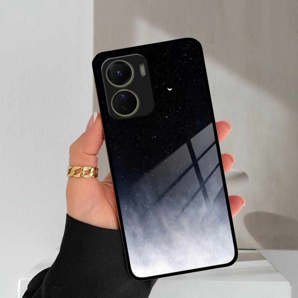 Moon Galaxy Glass Phone Case For Vivo