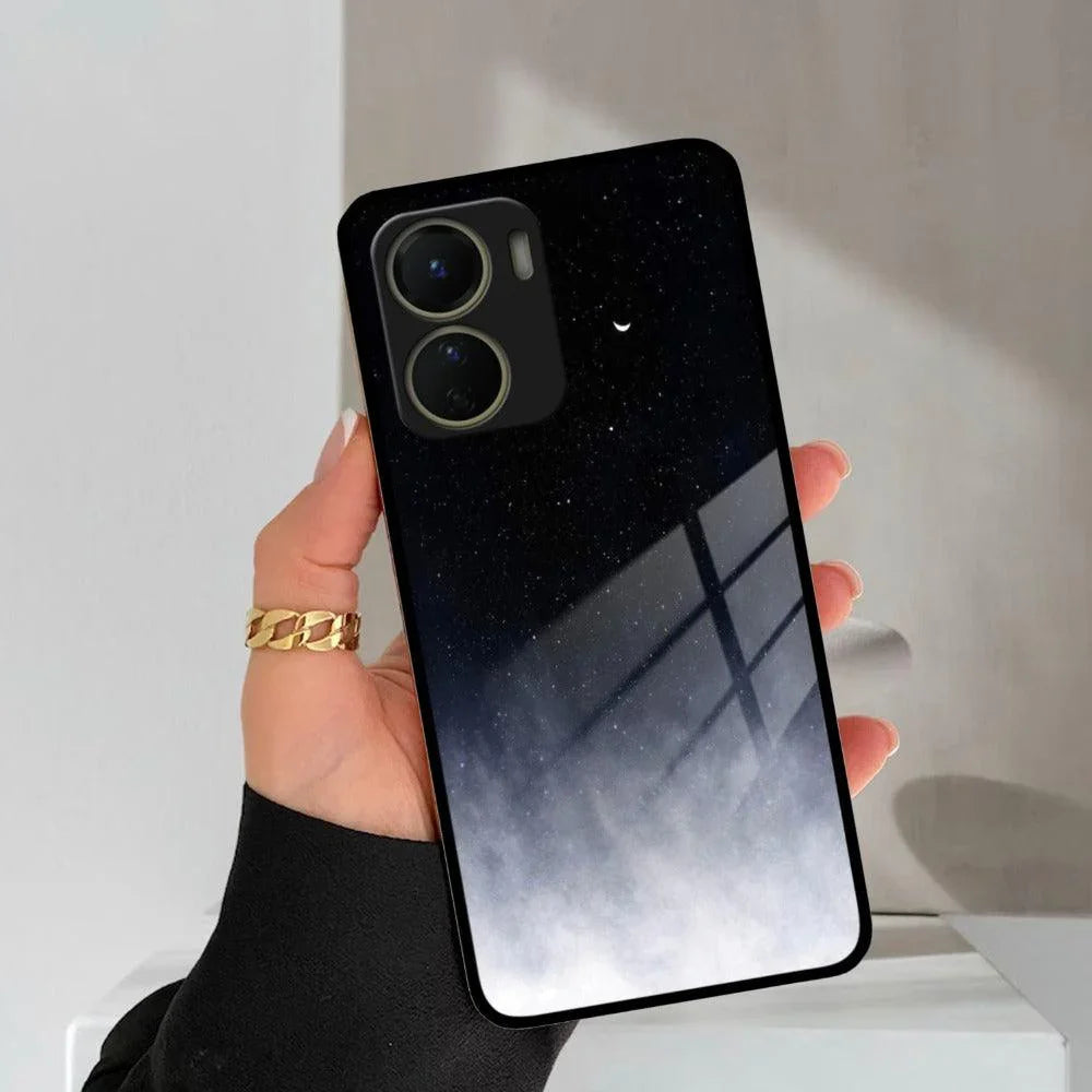 Moon Galaxy Glass Phone Case For Vivo - ShopOnCliQ