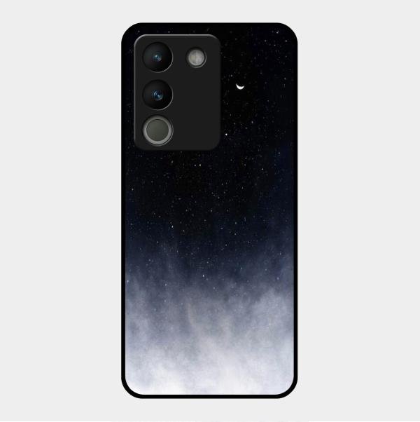 Moon Galaxy Glass Phone Case For Vivo Y200 5G