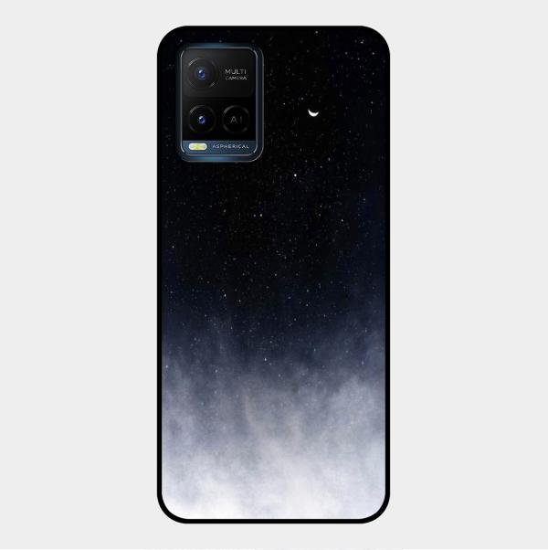 Moon Galaxy Glass Phone Case For Vivo Y21