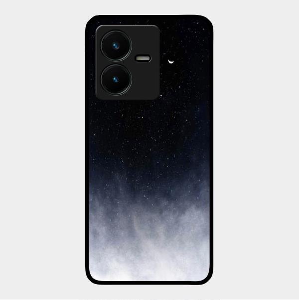 Moon Galaxy Glass Phone Case For Vivo Y22