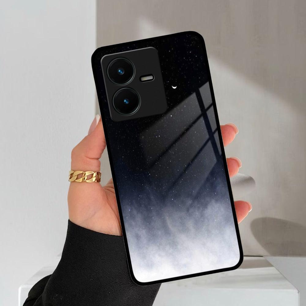 Moon Galaxy Glass Phone Case For Vivo