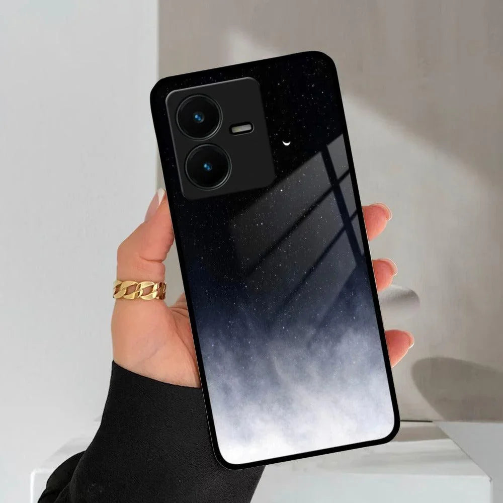 Moon Galaxy Glass Phone Case For Vivo - ShopOnCliQ