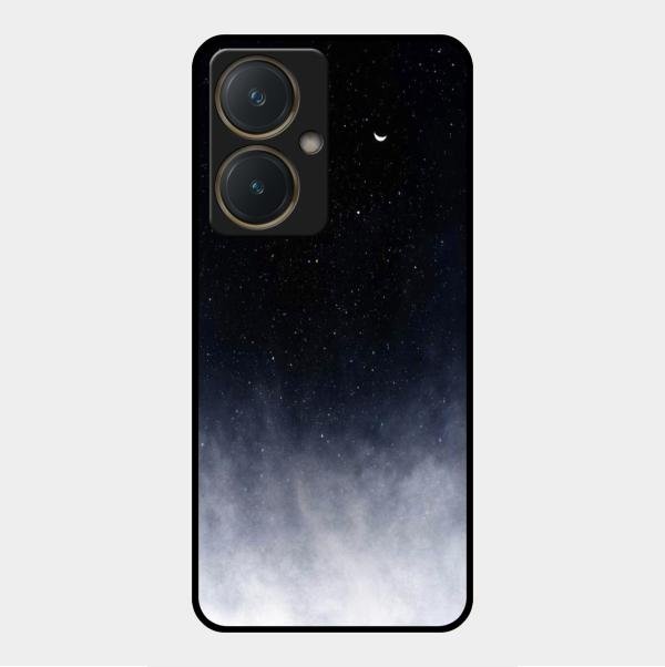 Moon Galaxy Glass Phone Case For Vivo Y27