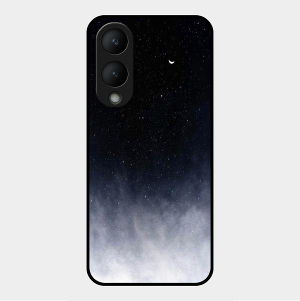 Moon Galaxy Glass Phone Case For Vivo Y28 5G
