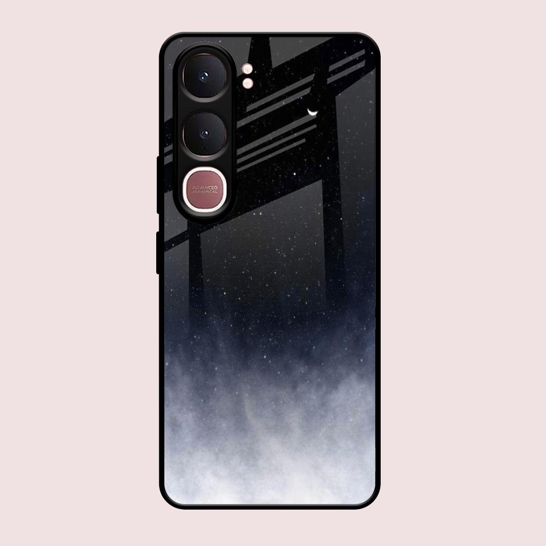 Moon Galaxy Glass Phone Case For Vivo Y31 5G