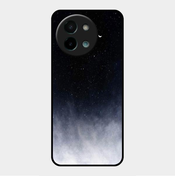 Moon Galaxy Glass Phone Case For Vivo Y58 5G