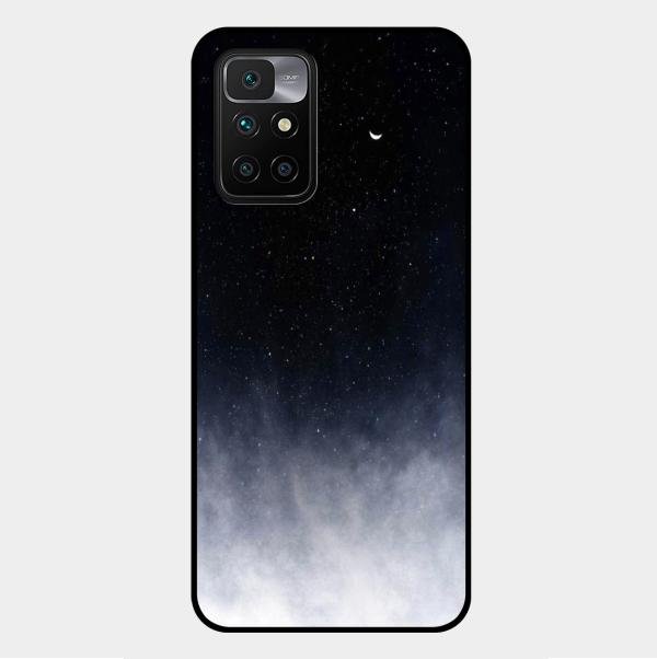 Moon Galaxy Glass Phone Case For Xiaomi Redmi 10 Prime 2022