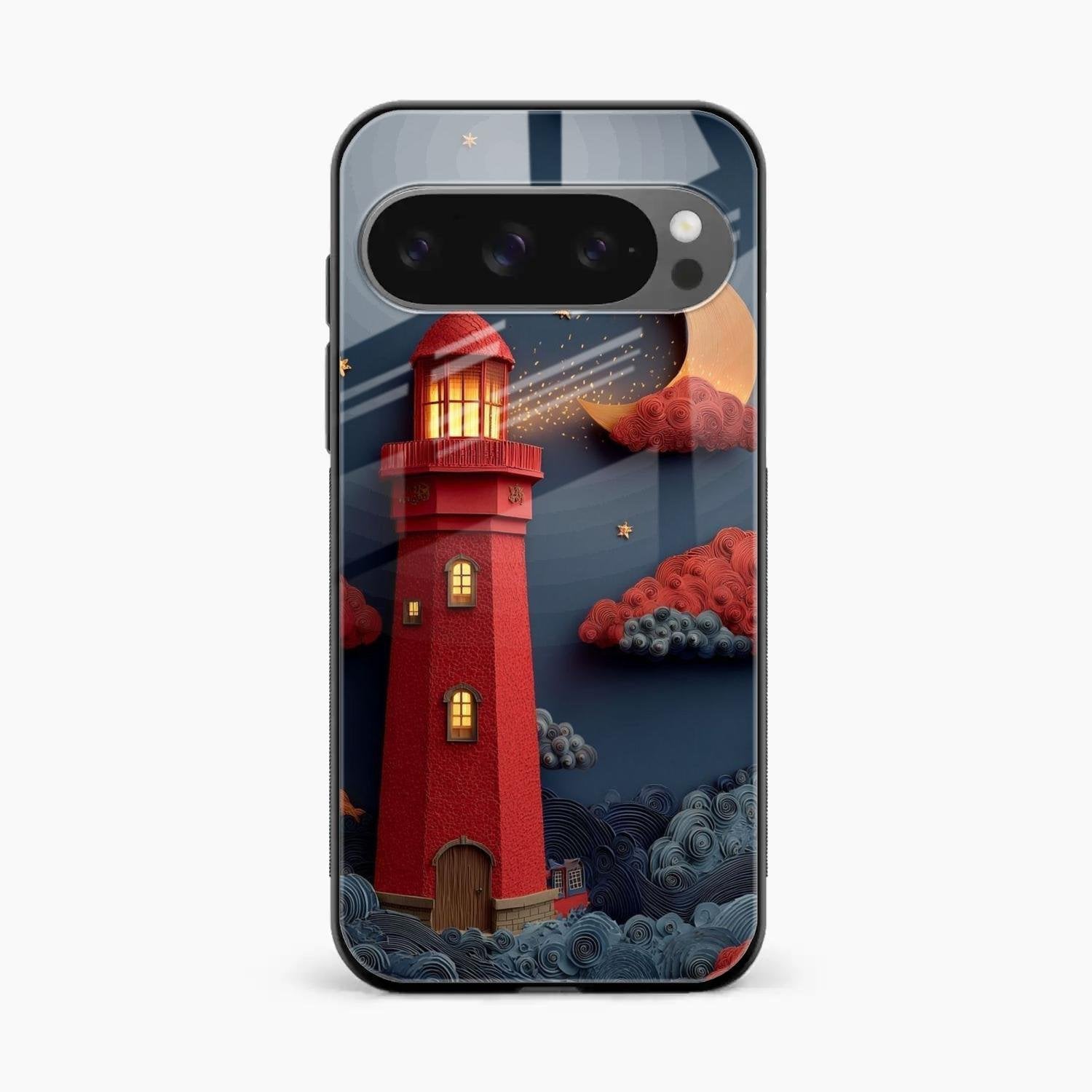 Moonlight Lighthouse Aesthetic Phone Case Cover For Google