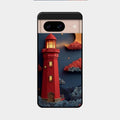 Moonlight Lighthouse Aesthetic Phone Case Cover For Google Pixel 8 5G