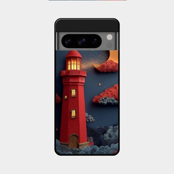 Moonlight Lighthouse Aesthetic Phone Case Cover For Google