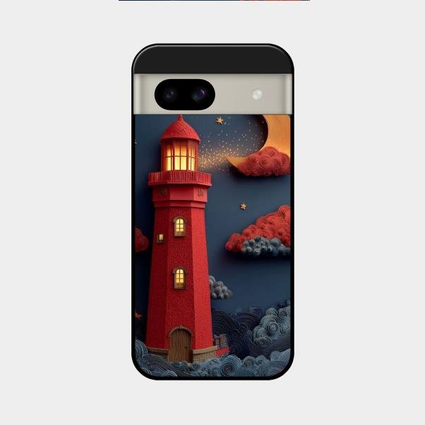Moonlight Lighthouse Aesthetic Phone Case Cover For Google Pixel 8A 5G