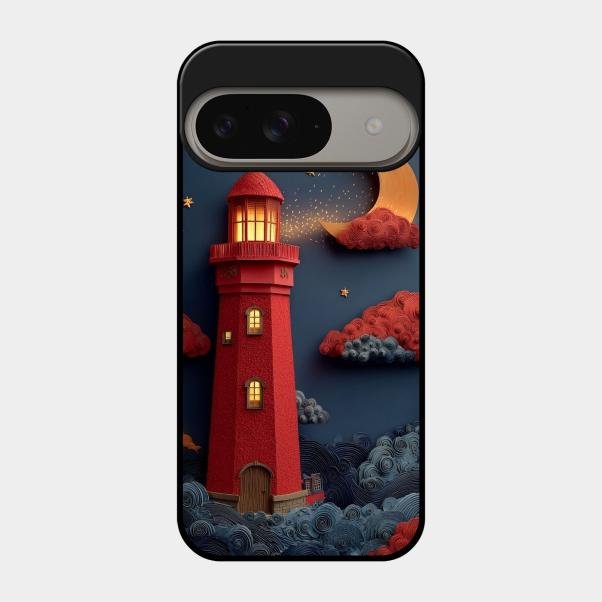 Moonlight Lighthouse Aesthetic Phone Case Cover For Google Pixel 9 5G