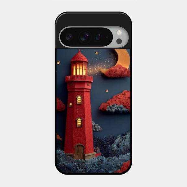 Moonlight Lighthouse Aesthetic Phone Case Cover For Google