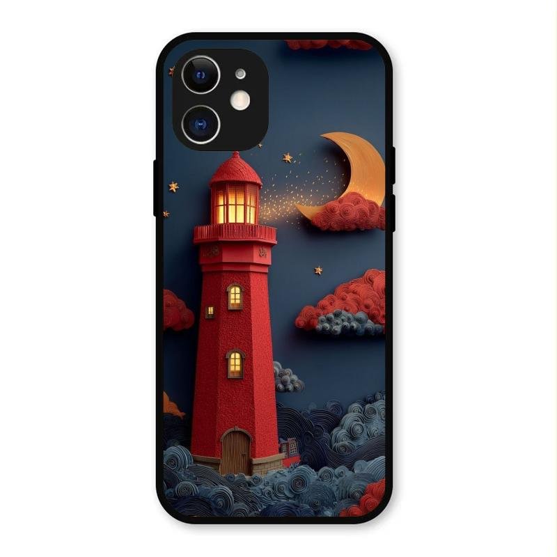Moonlight Lighthouse Aesthetic Phone Case Cover For iPhone