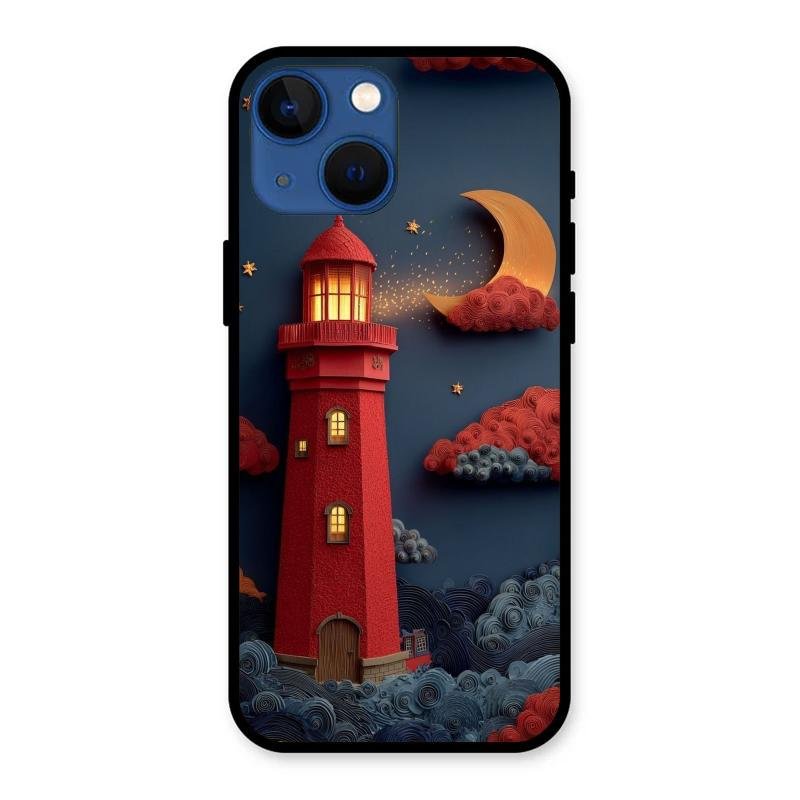 Moonlight Lighthouse Aesthetic Phone Case Cover For iPhone