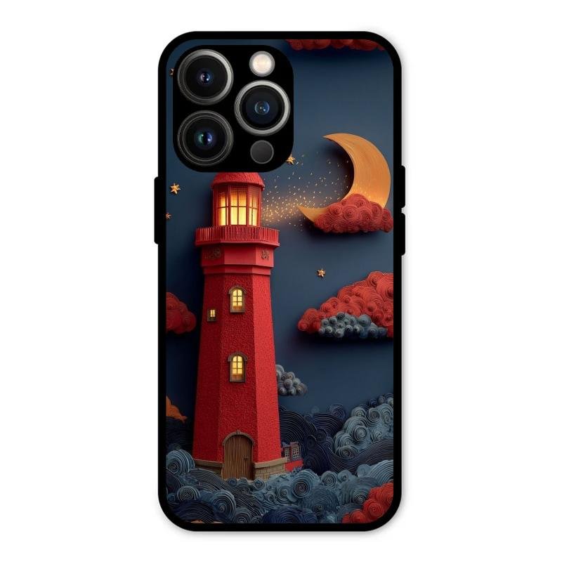 Moonlight Lighthouse Aesthetic Phone Case Cover For iPhone