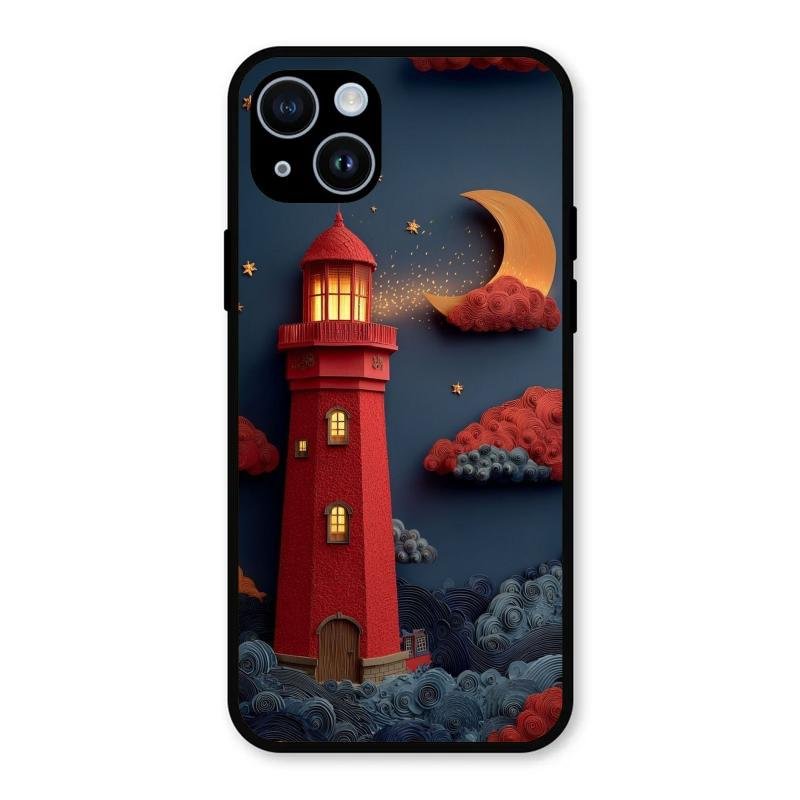 Moonlight Lighthouse Aesthetic Phone Case Cover For iPhone