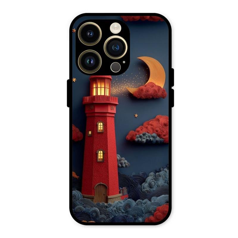 Moonlight Lighthouse Aesthetic Phone Case Cover For iPhone