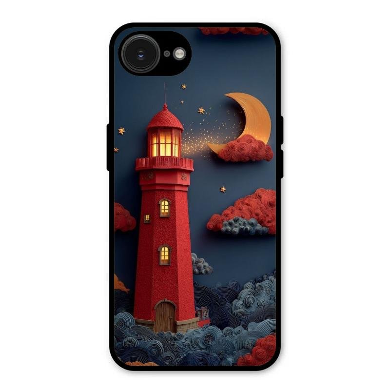 Moonlight Lighthouse Aesthetic Phone Case Cover For iPhone