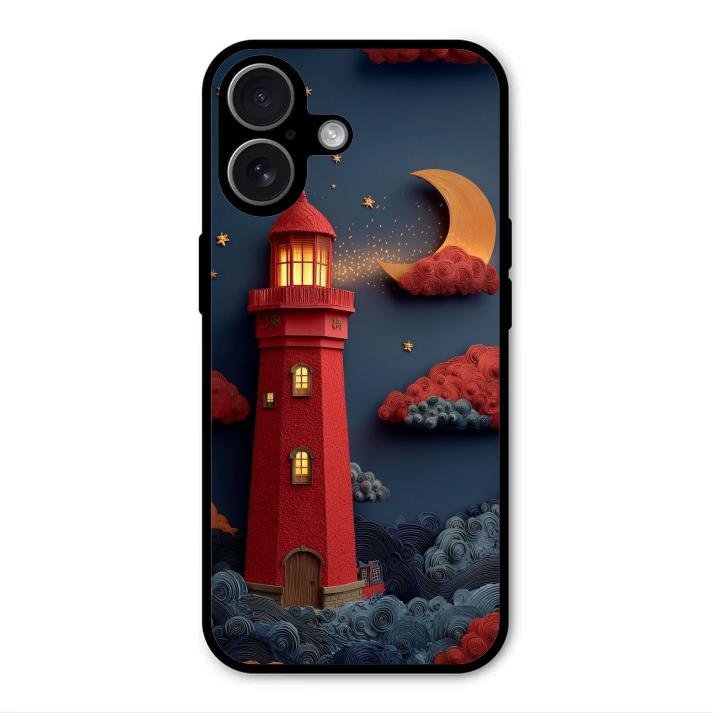 Moonlight Lighthouse Aesthetic Phone Case Cover For iPhone