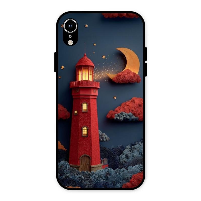 Moonlight Lighthouse Aesthetic Phone Case Cover For iPhone XR