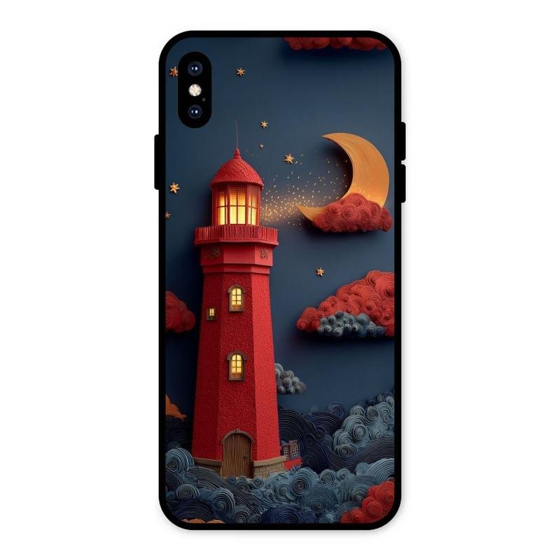 Moonlight Lighthouse Aesthetic Phone Case Cover For iPhone