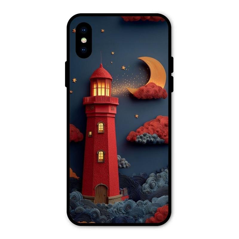 Moonlight Lighthouse Aesthetic Phone Case Cover For iPhone
