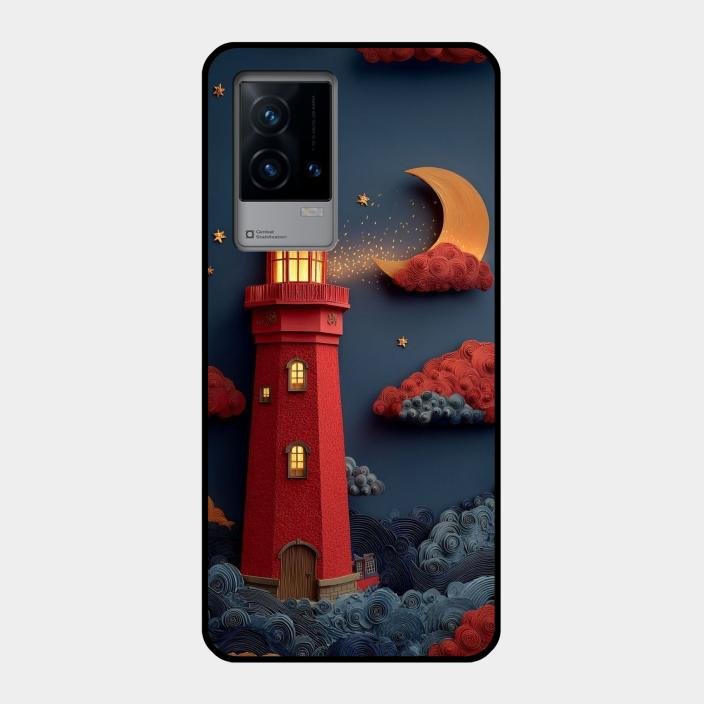 Moonlight Lighthouse Aesthetic Phone Case Cover For iQOO