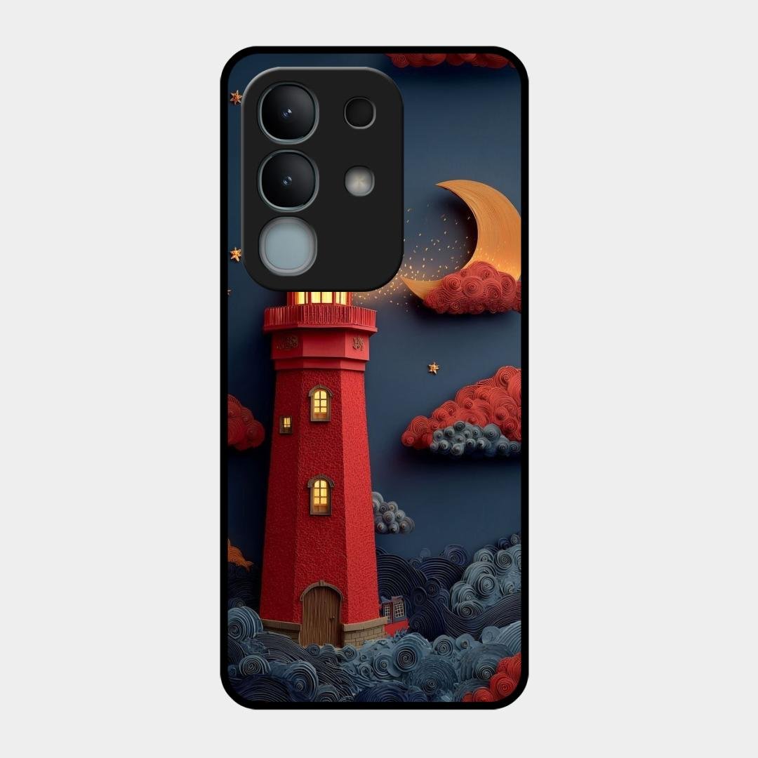 Moonlight Lighthouse Aesthetic Phone Case Cover For iQOO