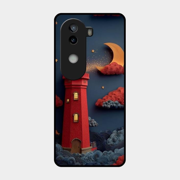 Moonlight Lighthouse Aesthetic Phone Case Cover For Iqoo Z9S 5G