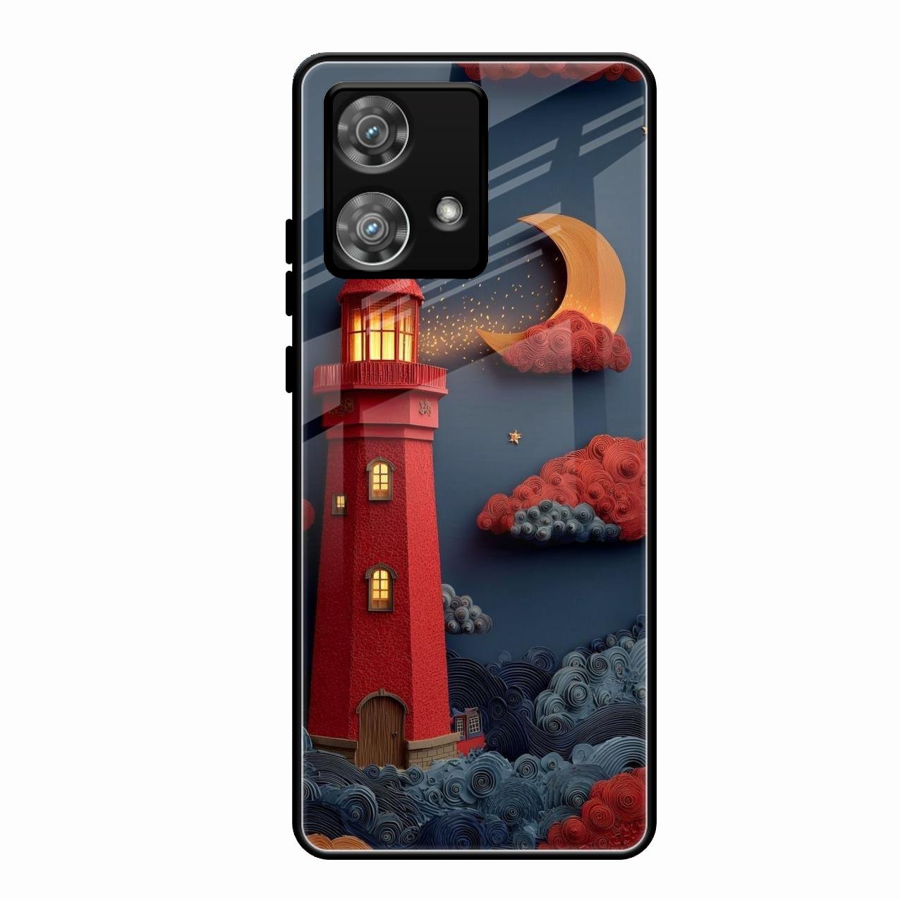 Moonlight Lighthouse Aesthetic Phone Case Cover For Motorola Edge 40 5G
