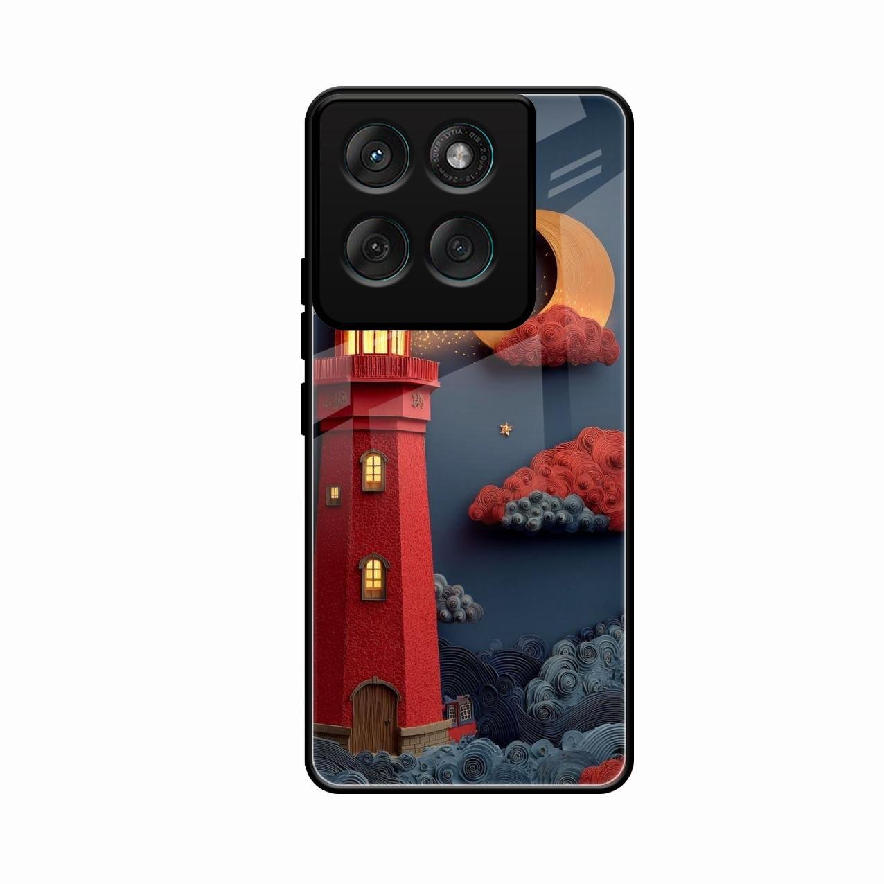 Moonlight Lighthouse Aesthetic Phone Case Cover For Motorola G67 Power 5G