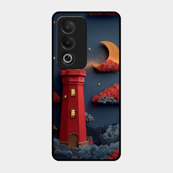 Moonlight Lighthouse Aesthetic Phone Case Cover For Oppo