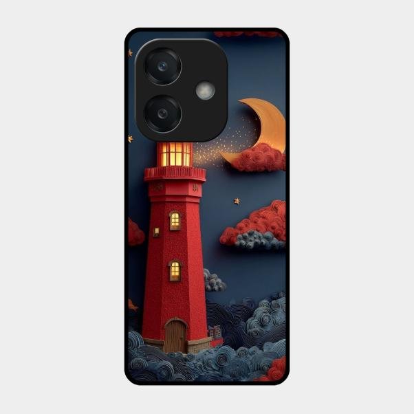 Moonlight Lighthouse Aesthetic Phone Case Cover For Oppo A3X 5G