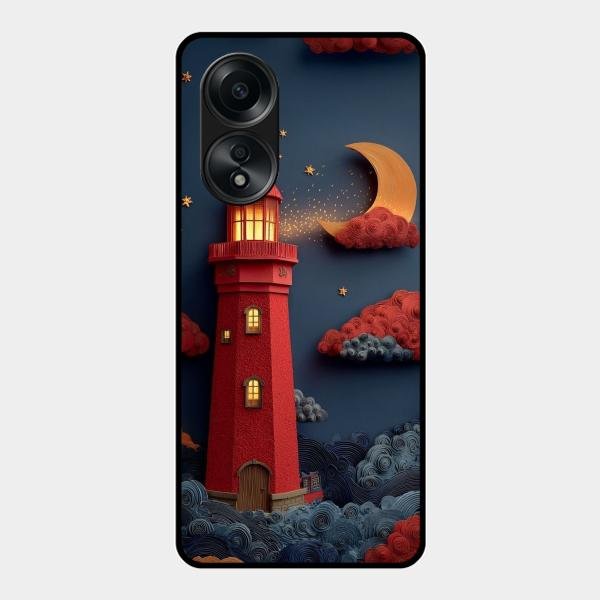 Moonlight Lighthouse Aesthetic Phone Case Cover For Oppo
