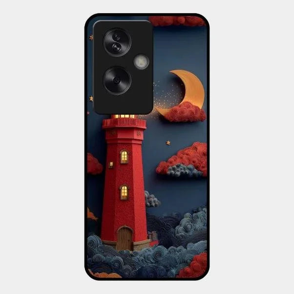Moonlight Lighthouse Aesthetic Phone Case Cover For Oppo