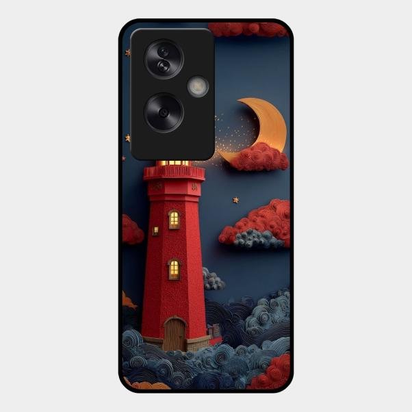 Moonlight Lighthouse Aesthetic Phone Case Cover For Oppo A79 5G
