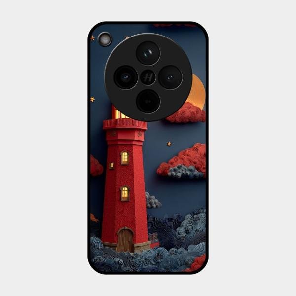 Moonlight Lighthouse Aesthetic Phone Case Cover For Oppo Find X8 5G