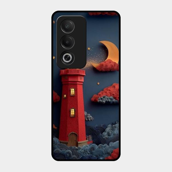 Moonlight Lighthouse Aesthetic Phone Case Cover For Oppo
