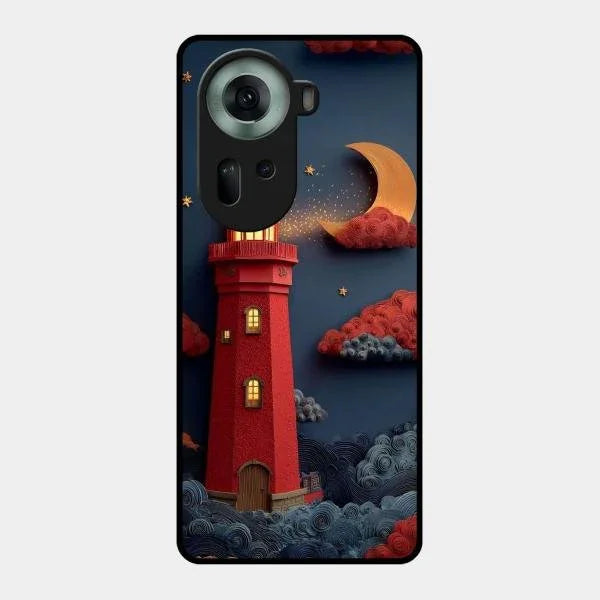 Moonlight Lighthouse Aesthetic Phone Case Cover For Oppo