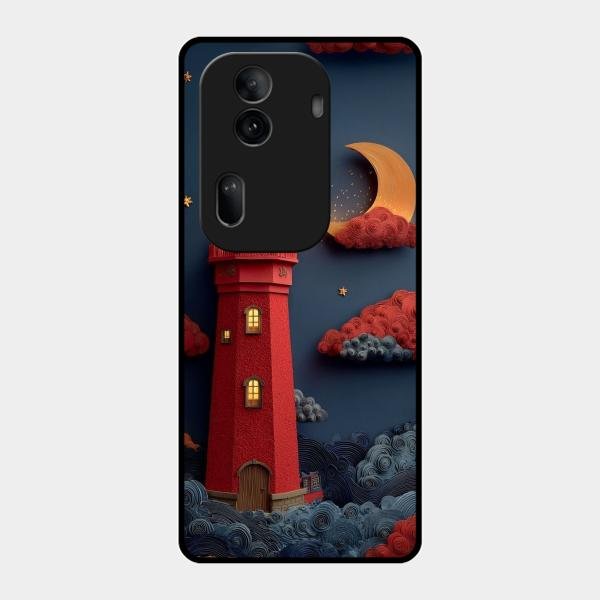 Moonlight Lighthouse Aesthetic Phone Case Cover For Oppo