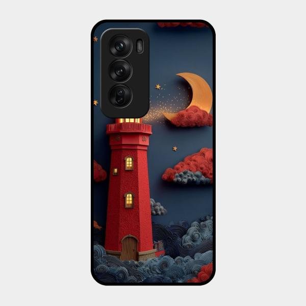 Moonlight Lighthouse Aesthetic Phone Case Cover For Oppo