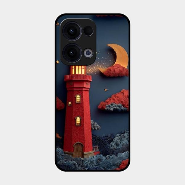 Moonlight Lighthouse Aesthetic Phone Case Cover For Oppo Reno 13 5G