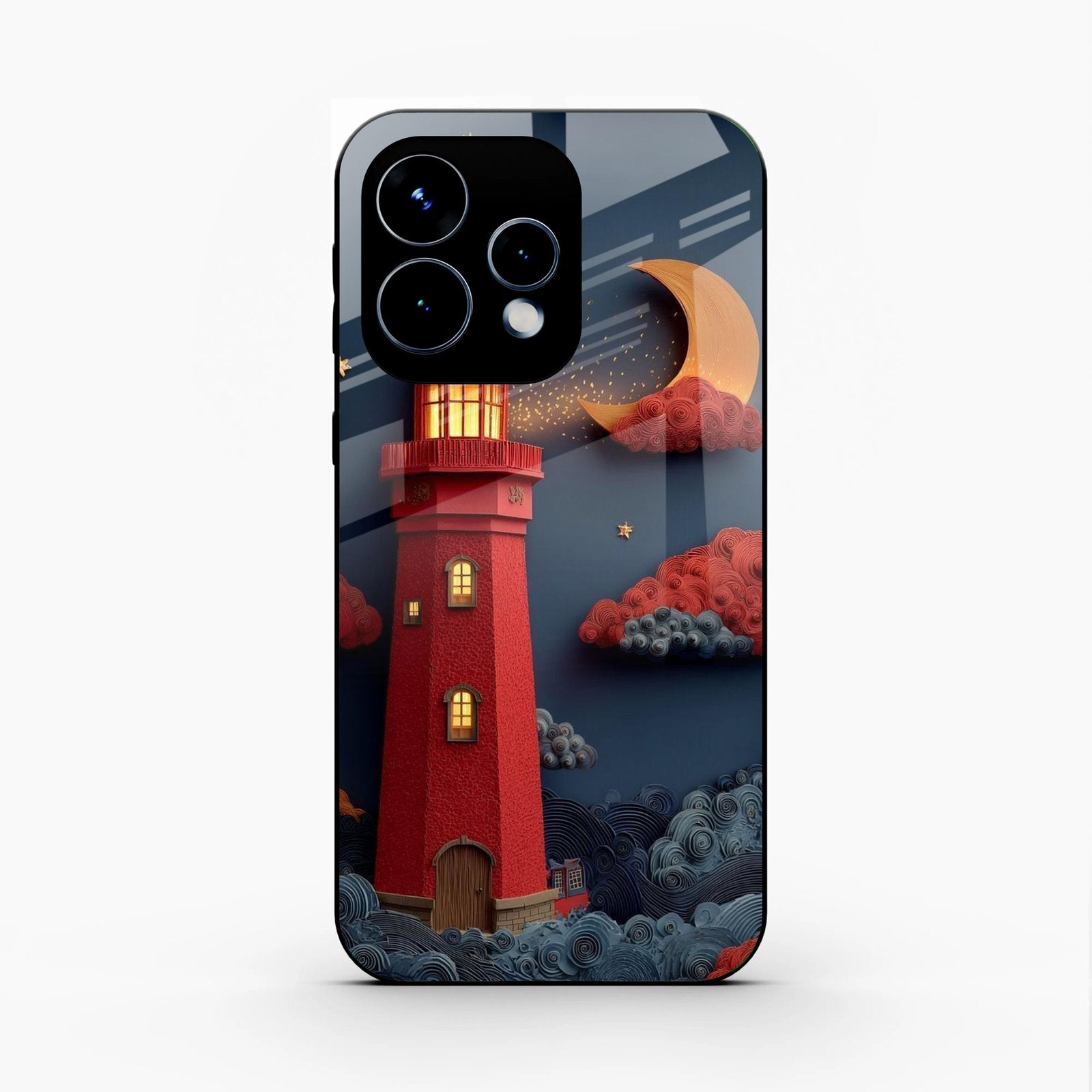 Moonlight Lighthouse Aesthetic Phone Case Cover For Oppo Reno 15 5G