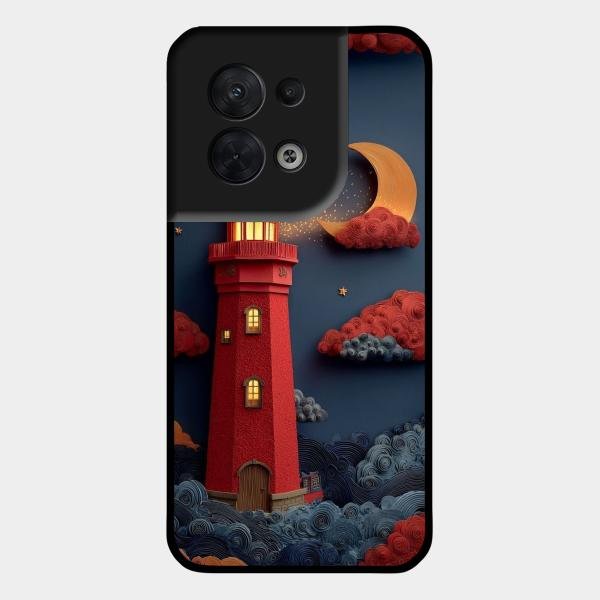 Moonlight Lighthouse Aesthetic Phone Case Cover For Oppo