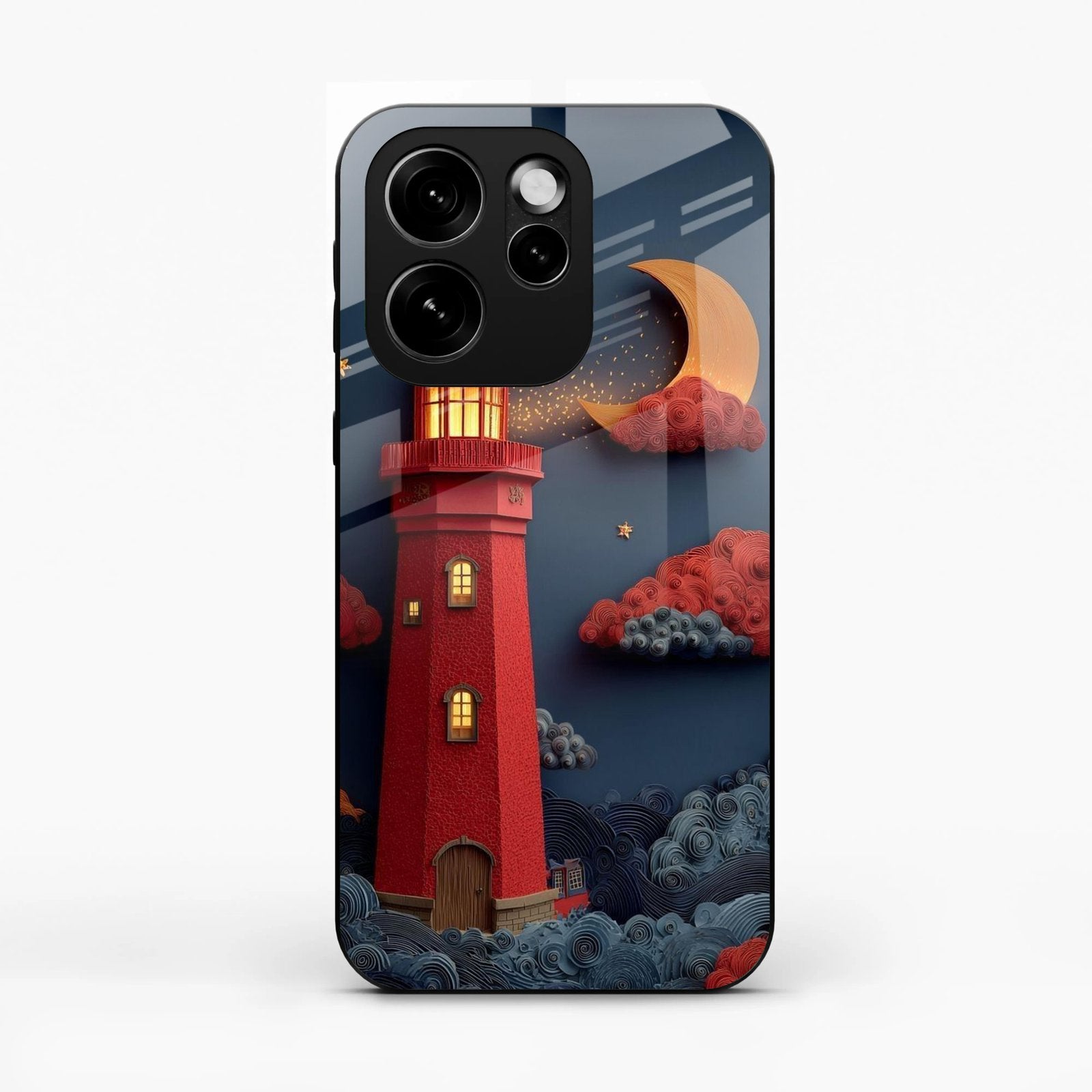 Moonlight Lighthouse Aesthetic Phone Case Cover For Oppo