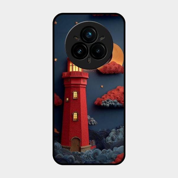 Moonlight Lighthouse Aesthetic Phone Case Cover For Realme 14 Pro 5G