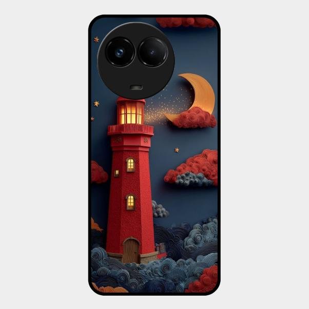 Moonlight Lighthouse Aesthetic Phone Case Cover For Realme