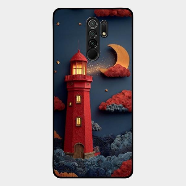 Moonlight Lighthouse Aesthetic Phone Case Cover For Redmi 9 Prime